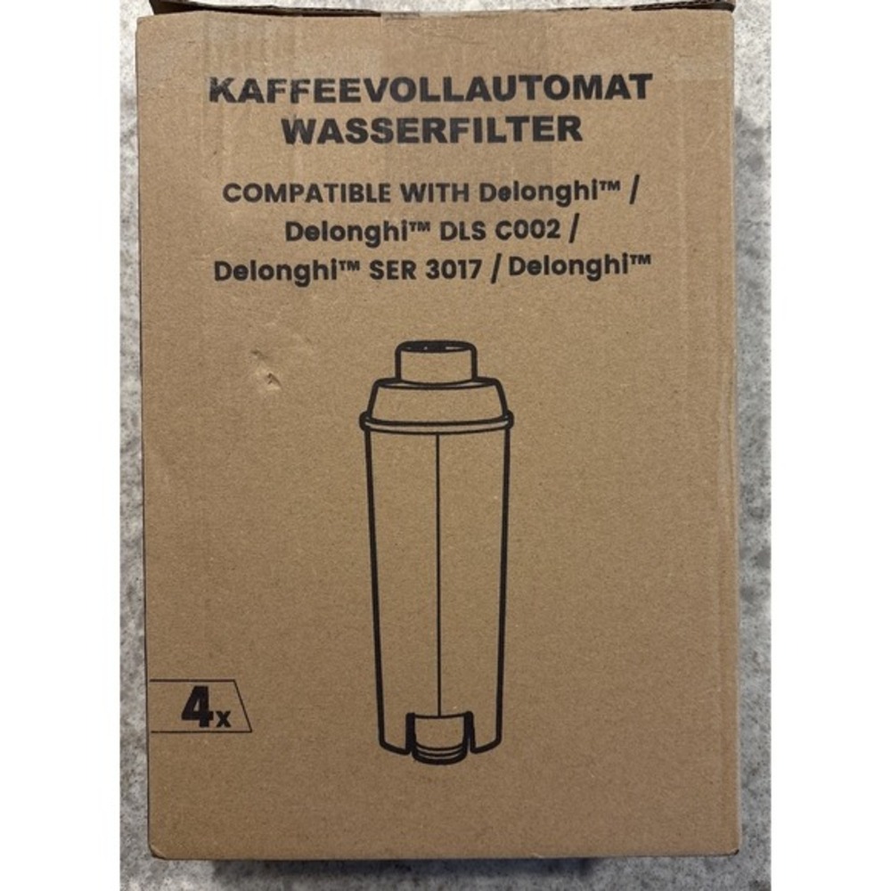 Water Filters Delonghi DLSC002  (Pack of 4 Sealed‎ ) Ser 3017 Open Box